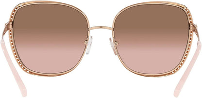 Michael Kors Amsterdam MK1090 110811 Rose Gold Sunglasses Pink Gradient Lens