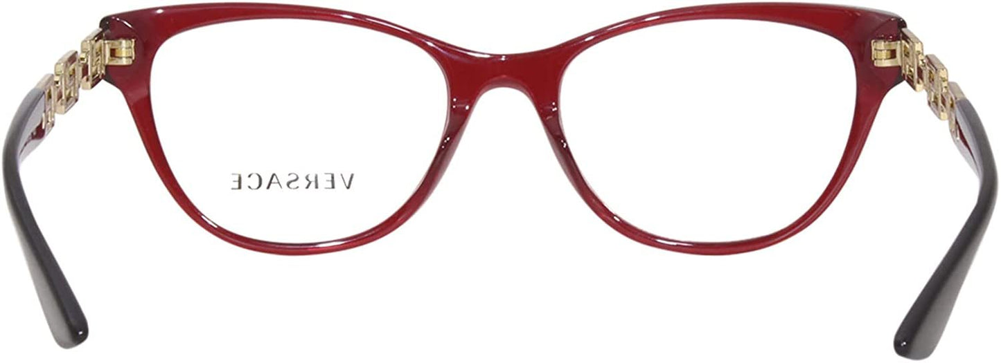 Versace VE3292-388 52mm Eyeglass Frame BORDEAUX TRANSPARENT W/DEMO LENS