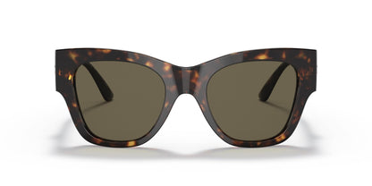 Versace VE 4415U 108/3 Havana Plastic Cat-Eye Sunglasses Brown Lens