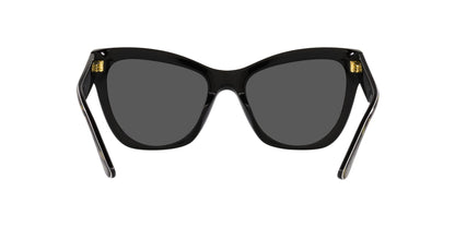 Versace 0VE4417U 535887 56mm Woman Sunglasses Black Frame, Dark Grey Lenses