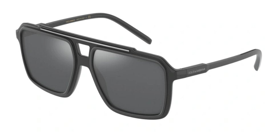 Dolce & Gabbana 0DG6147 31016G 57mm Grey/Mirror Sunglasses