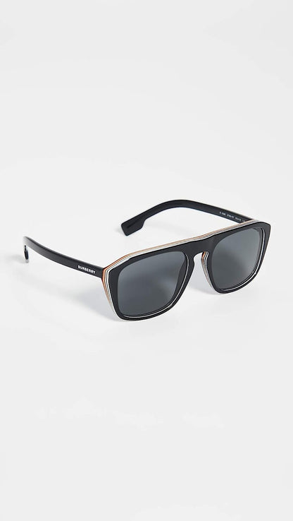 BURBERRY Sunglasses BE 4286 379887 Check Multilayer Black