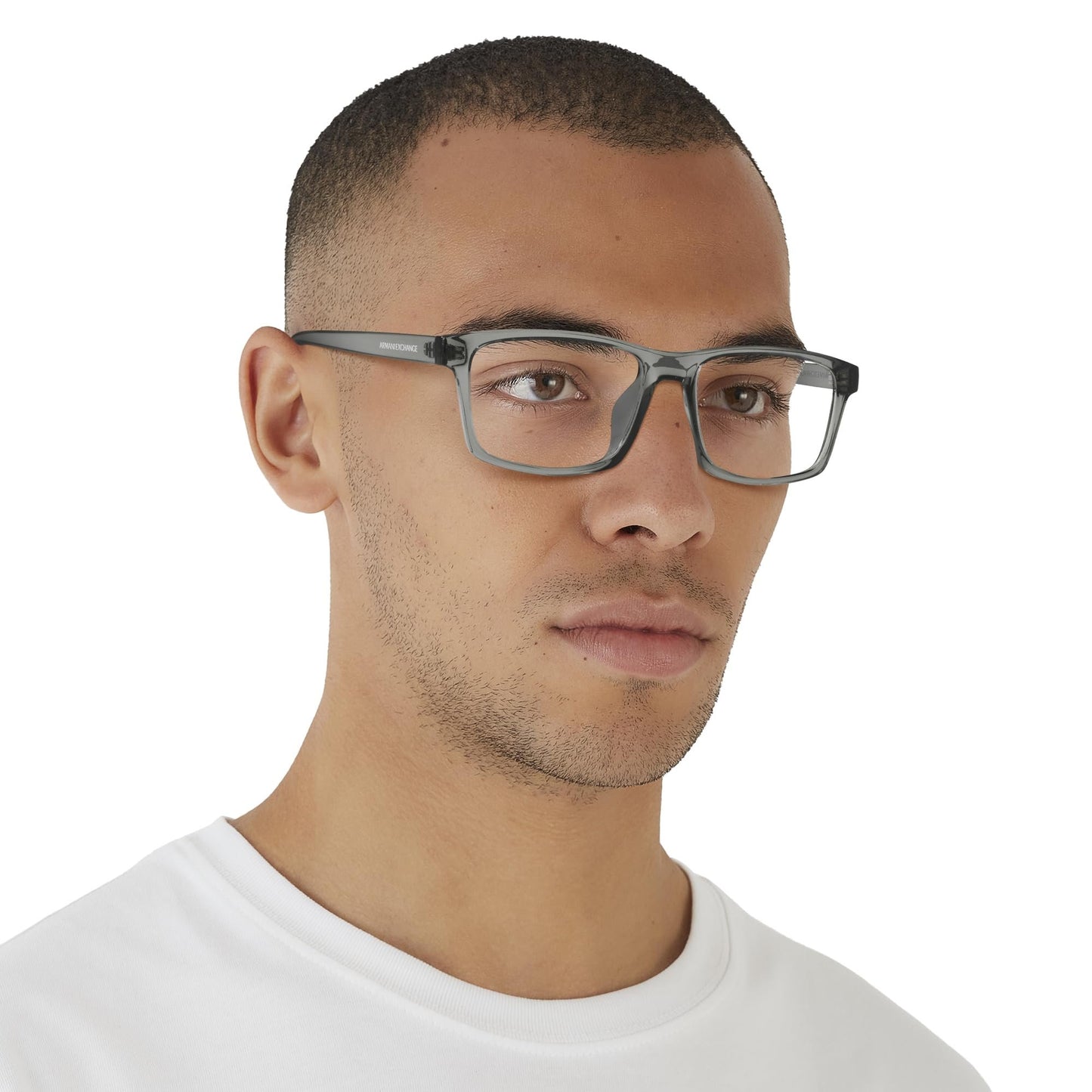 Armani Exchange Men's Ax3083u 8239 54mm Universal Fit Rectangular Eyewear Frames