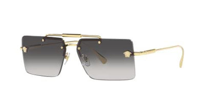 VERSACE VE2245 10028G 60mm Gold Rectangle Women's Sunglasses