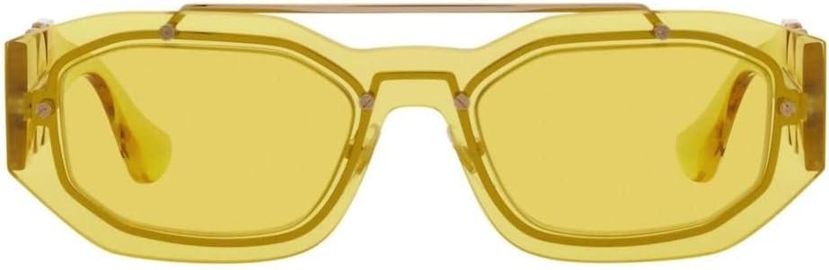 Versace VE 2235 100285 Yellow Plastic Fashion Sunglasses Yellow Lens