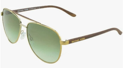 Michael Kors Hvar 0MK5007 10432L 59/14/135 Women's Gold Wood Sunglasses