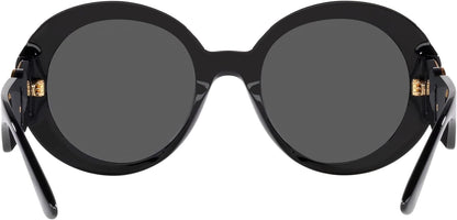 VERSACE VE4414 GB1/87 55mm Black Round Women's Sunglasses