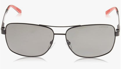 Carrera Men's Sunglasses CA8014/S 003 61mm Polarized Sunglasses, Matte Black & Gray