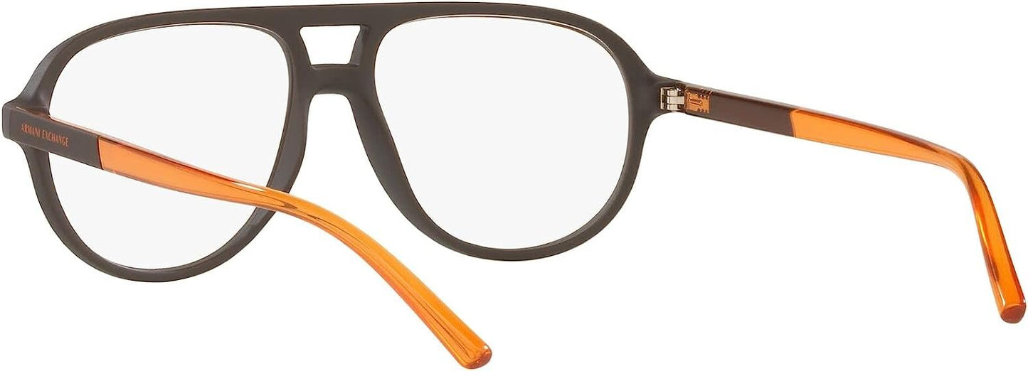 A|X ARMANI EXCHANGE Men's Ax3090 8041 55mm Round Eyewear Frames