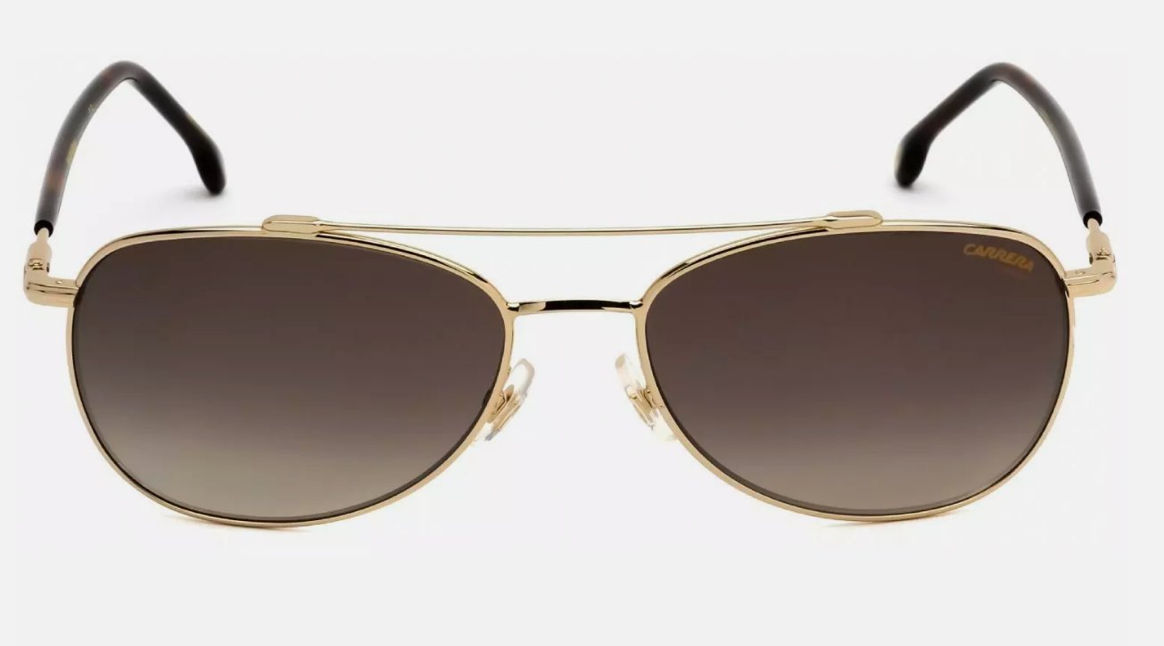 Carrera 224/S 06J 58mm Pilot Sunglasses, Gold/Brown Gradient