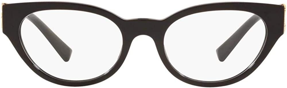 Versace - VE3282 Black Oval Women Eyeglasses - 51mm