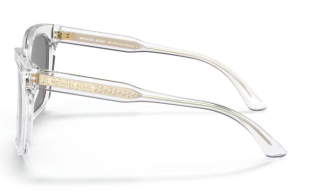 Michael Kors San Marino MK2163 3015/E 52mm Sunglasses Women's Clear/Gold/Silver