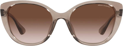 Armani Exchange 0AX4111SU 824013 Women's Sunglasses - Transparent Tundra/Brown Gradient