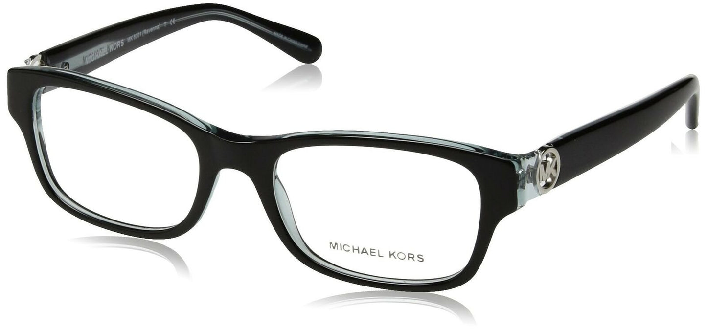 Michael Kors Ravenna Women's MK 8001 3001 Black On Blue Crystal Eyeglasses