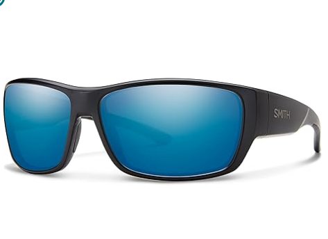 Smith Forge Sunglasses, Matte Black frame Blue lenses