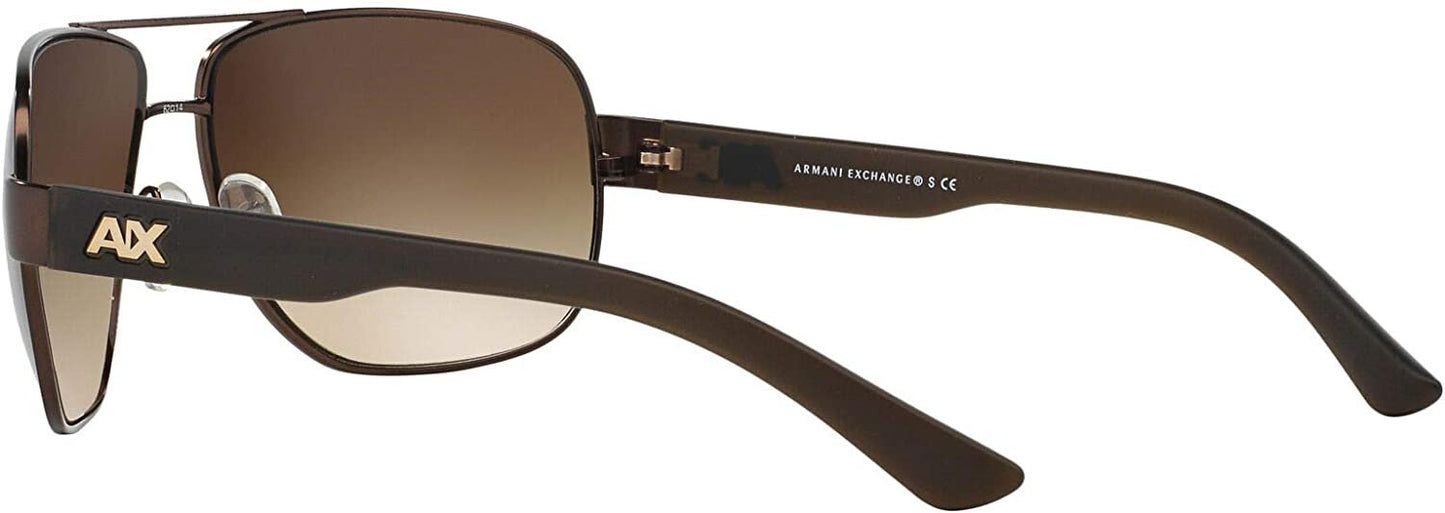 A|X Armani Exchange Men's AX2012S 605813 Rectangular Metal Sunglasses