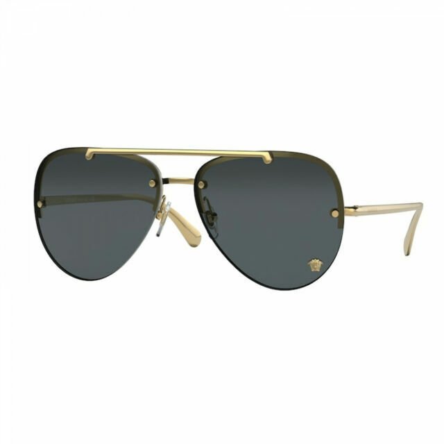 Versace VE2231 100287 Gold/Dark Grey Sunglasses