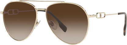 BURBERRY BE3128 110913 58mm Light Gold Sunglasses