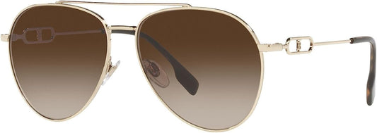 BURBERRY BE3128 110913 58mm Light Gold Sunglasses