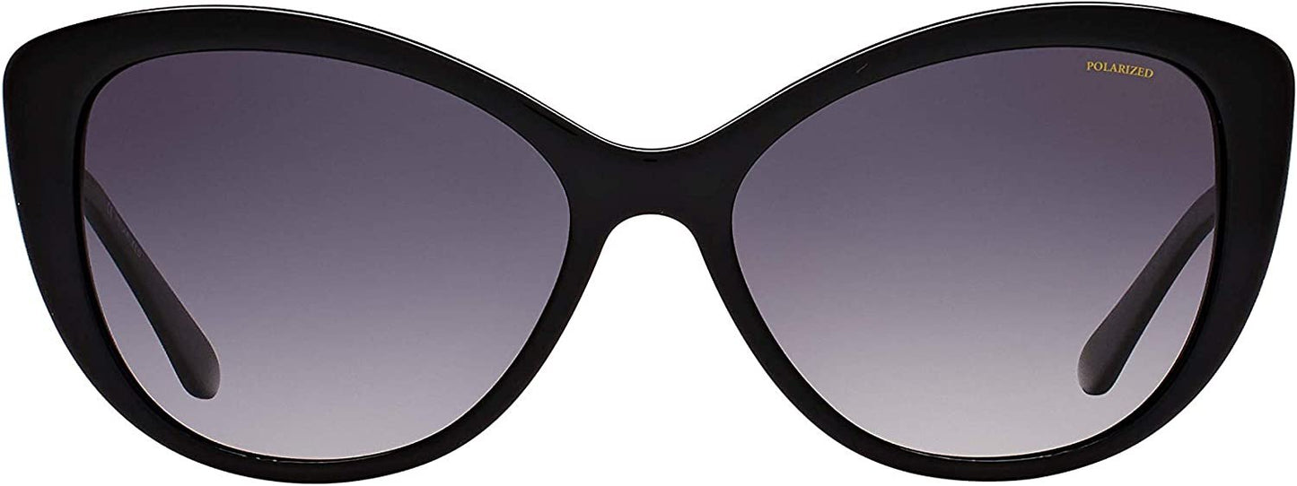 Versace Women's Polarized VE4295-GB1/T3-57 Black Butterfly Sunglasses