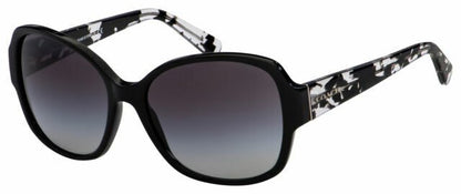 Coach Womens Sunglasses (HC8166) Black/Grey Acetate - Non-Polarized - 58mm