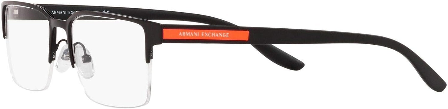 A｜X ARMANI EXCHANGE Men's AX1046 6000 55mm Rectangular Eyewear Frames