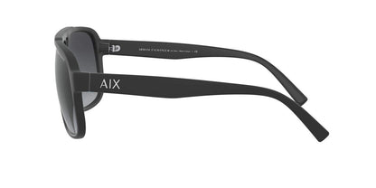 A|X ARMANI EXCHANGE Men's AX4104S Rectangular Sunglasses, Black/Grey Gradient