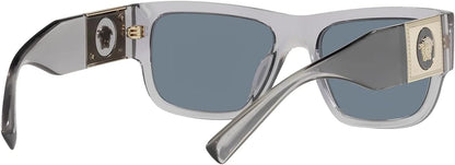 Versace VE4406 530580 56mm Transparent Grey/Blue Sunglasses for Men