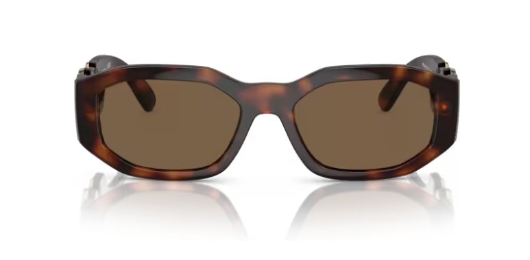 VERSACE VE4361 521773 Havana Brown 53 mm Unisex Sunglasses