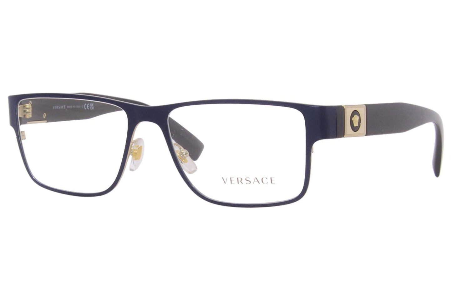 Versace Men's 0VE1274 1468 57mm Blue Eyeglasses