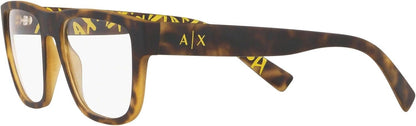 A｜X ARMANI EXCHANGE Men's AX3062 8078 54mm Rectangular Eyeglass Frames