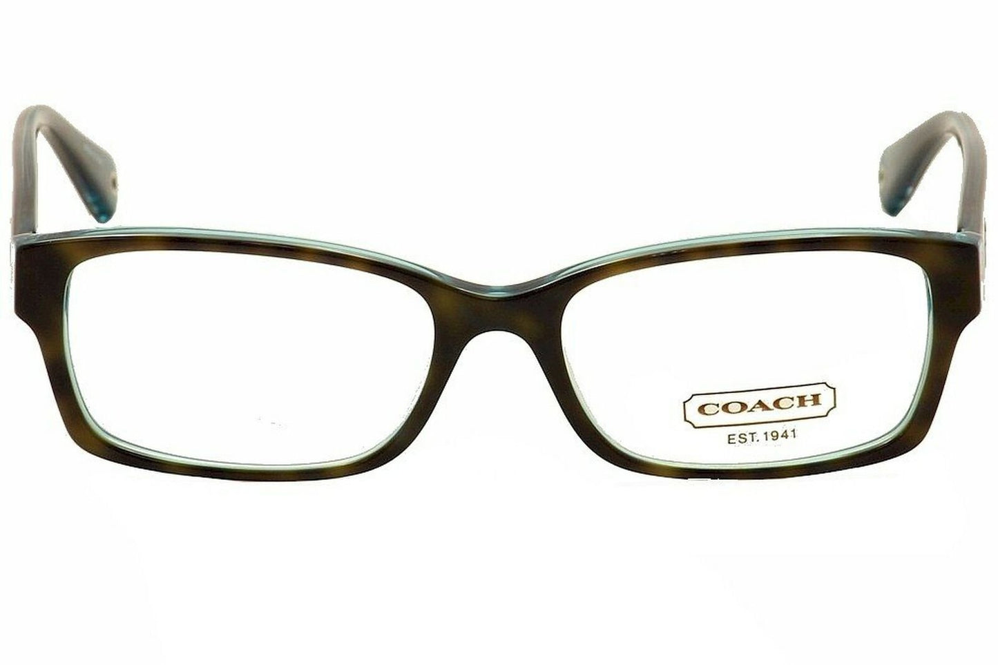 Coach Women's HC6040 Eyeglasses Dark Tortoise/Teal 50mm