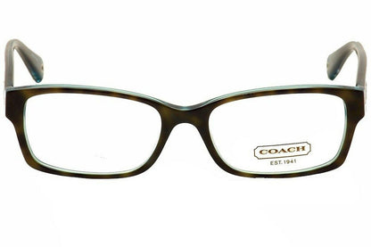 Coach Women's HC6040 Eyeglasses Dark Tortoise/Teal 50mm