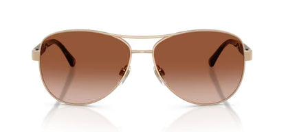 BURBERRY BE3080 114513 59mm Light Gold Aviator Women's Sunglasses