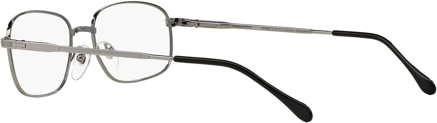 Sferoflex Men's Sf2086 268 52mm Square Gunmetal Eyewear Frames