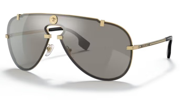 VERSACE VE2243 10026G 43mm Men's Gold Sunglasses