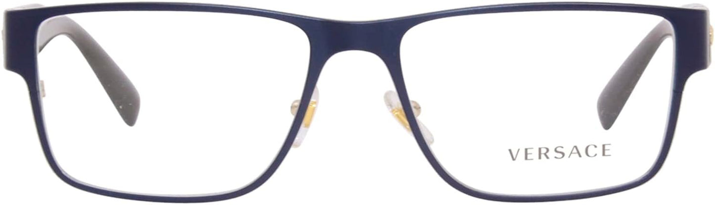 VERSACE VE1274 1468 Blue Square Men's 55 mm Eyeglasses