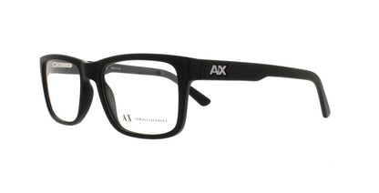 A|X Armani Exchange AX3016 Eyeglass Frames 8078-53 - Matte Black