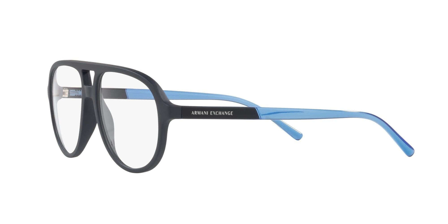 A|X ARMANI EXCHANGE Men's AX3090 8181 55mm Round Eyewear Frames