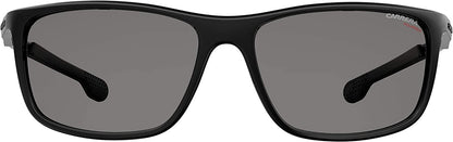 Carrera Men's 4013/S Rectangular Sunglasses, Black/Polarized Gray, 62mm, 17mm