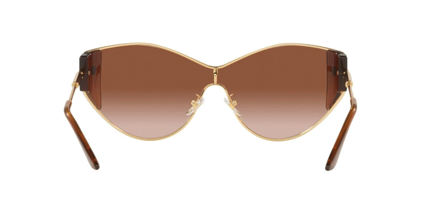 Versace Woman Sunglasses Gold Frame, Brown Gradient Lenses,