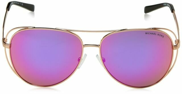 Michael Kors LAI MK1024 Sunglasses 11944X-58 - Rose Gold-tone Frame, Fuschia