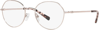 A|X ARMANI EXCHANGE Women's AX1048 6103 50mm Round Eyewear Frames, Rose Gold/Demo Lens,