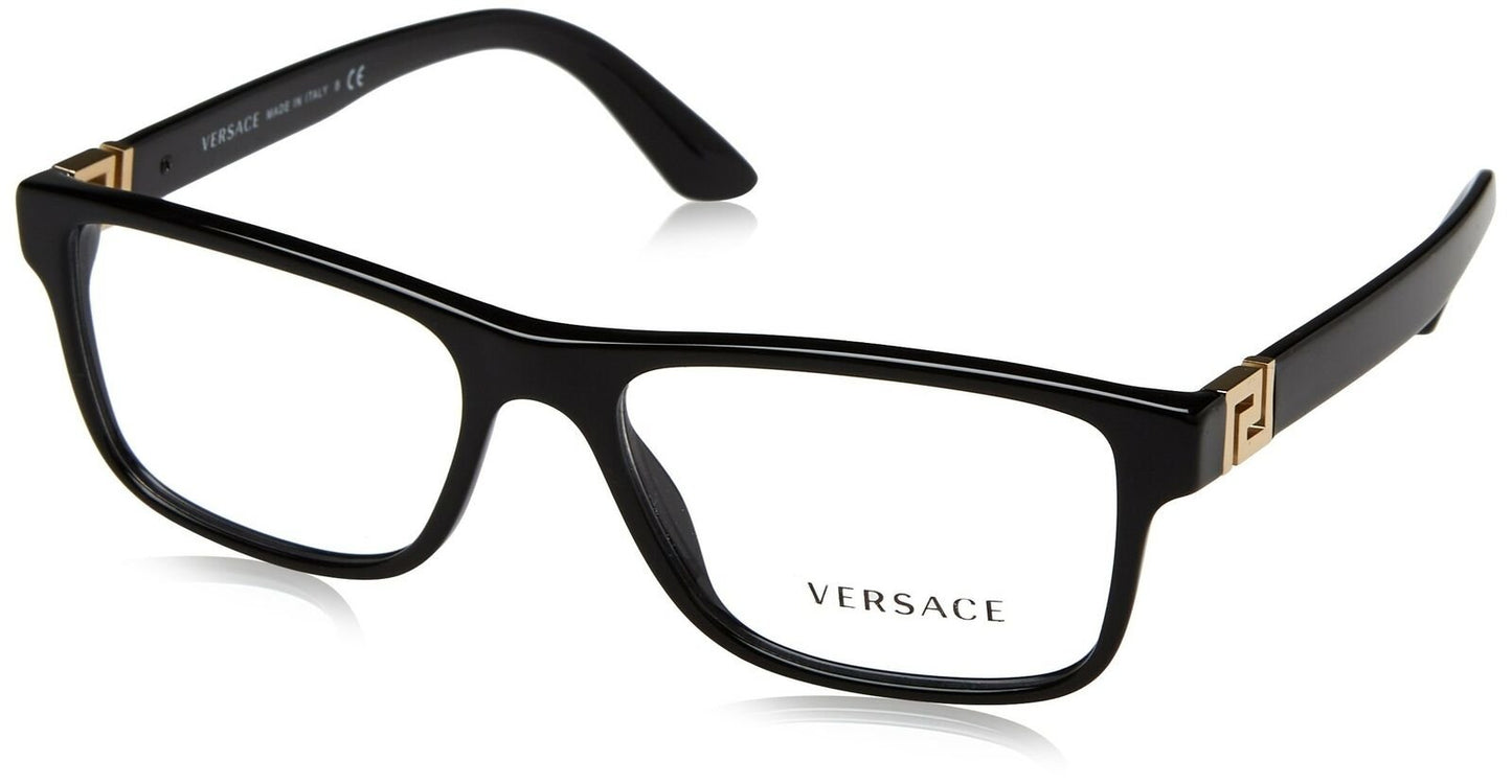 VERSACE MEN EYEGLASSES VE3211 GB1 Black Frame 55-145