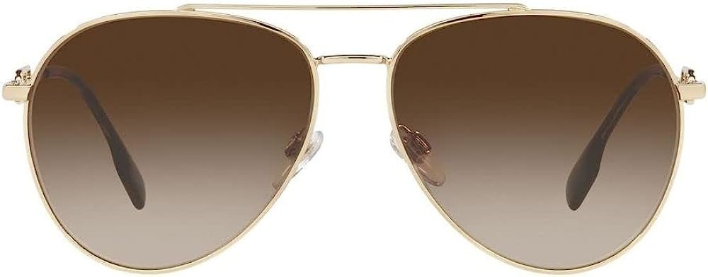 BURBERRY BE3128 110913 58mm Light Gold Sunglasses