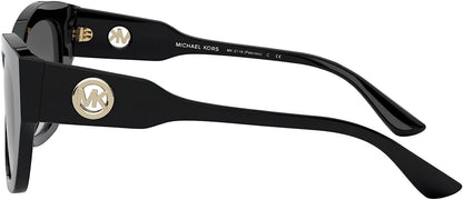 Michael Kors MK2119 30058G 53mm Palermo Square Black/Dark Grey Sunglasses