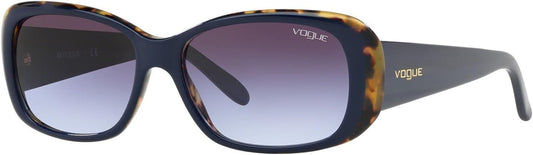 Vogue Eyewear 0VO2606S 26474Q 55mm Woman Sunglasses Dark Havana/Blue Frame, Violet Gradient Lenses,