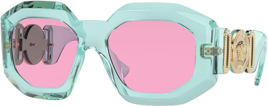 VERSACE VE4424U 5361/5 56mm  Green Transparent Pink Women's Sunglasses