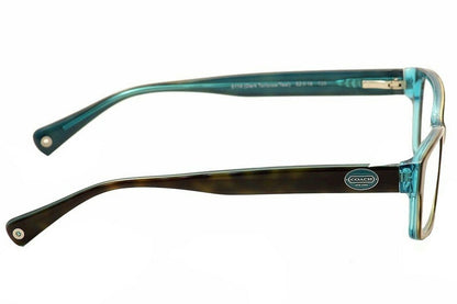 Coach Women's HC6040 Eyeglasses Dark Tortoise/Teal 50mm