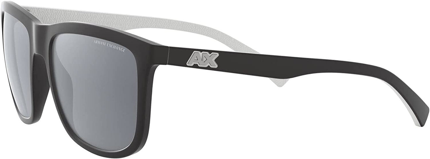 A|X ARMANI EXCHANGE Men's AX4093S 8078Z3 56mm Polarized Square Sunglasses